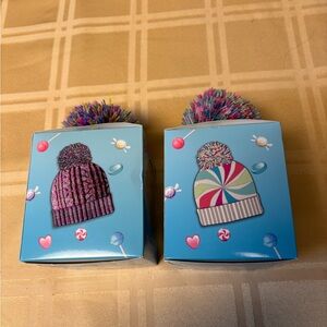 Colorful Kids Pom-Pom Beanie/Glove Set